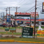 there was once one shell gas station on this corner