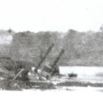 A blurry photo of wrecked steamer