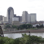 skyline from the east bank