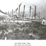 Red River Wharf 1880's