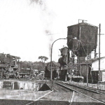 Five-stall roundhouse at the L&A railyard